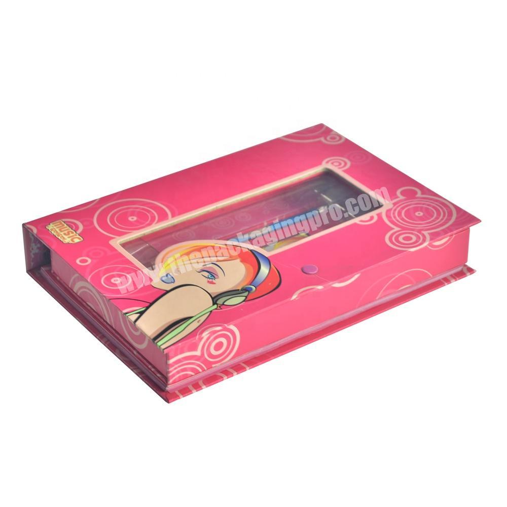 Cardboard stationery box literature box for notebook