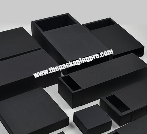 Care Pack Custom Small Black Craft Cardboard Gift kraft paper drawer Box