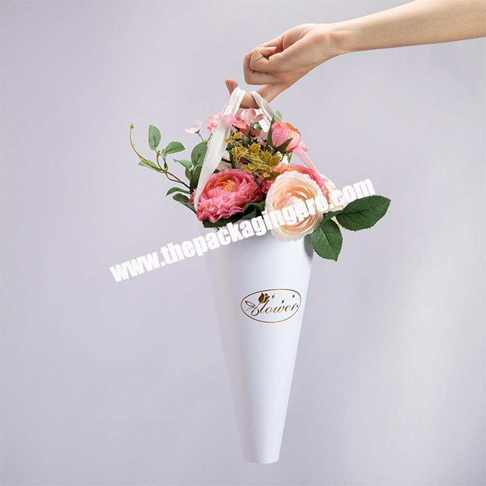 CarePack Flower Rose Wrapping Paper Boxes Party Gift Cardboard Packaging Box Gift Bag