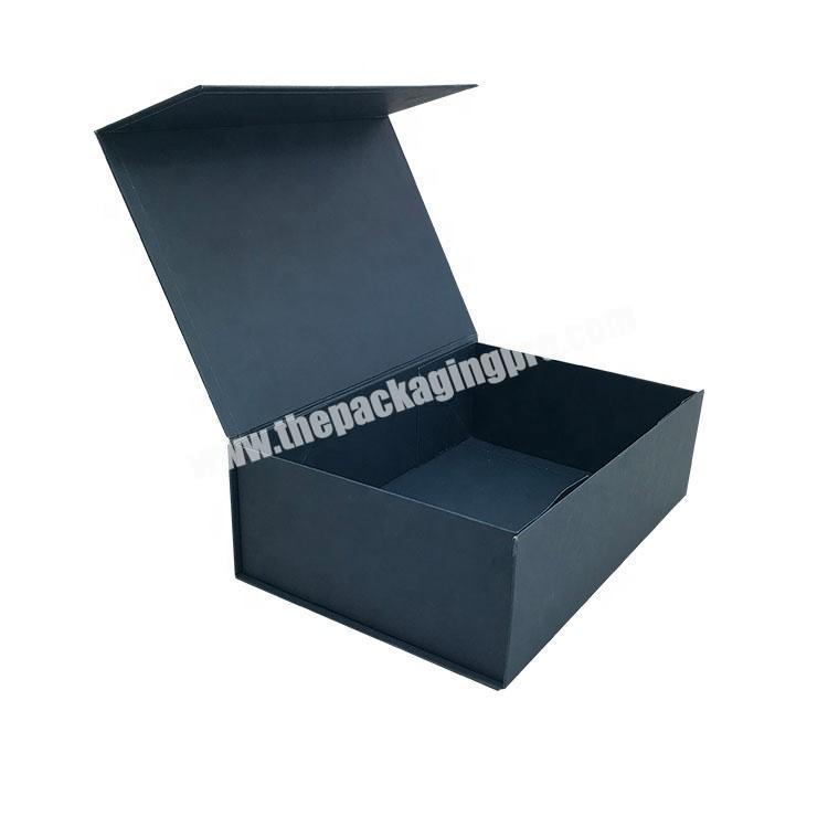 CarePack Stunning Magnetic Closure Elegant Cardboard Paper Luxury Black Jewellery Box For ClothesFlowersCosmetic