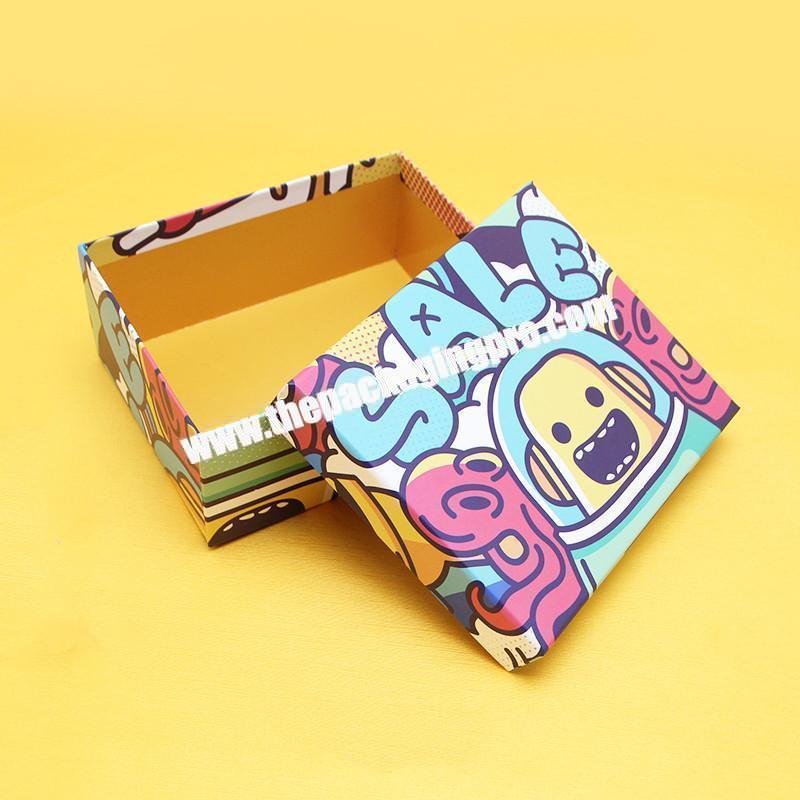 CarePack Wholesale Custom Recycle Black Full Printed Packaging Foldable Paper Storage Box For Baby Clothes