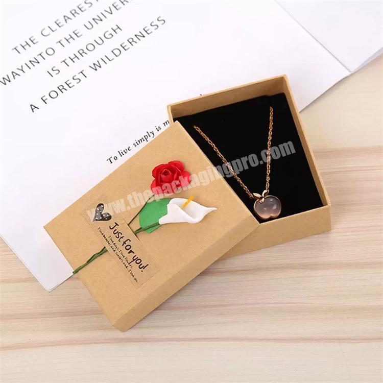 Carton Bijoux Packaging Box Manufacturing Plant Jewelry Necklace Package Box
