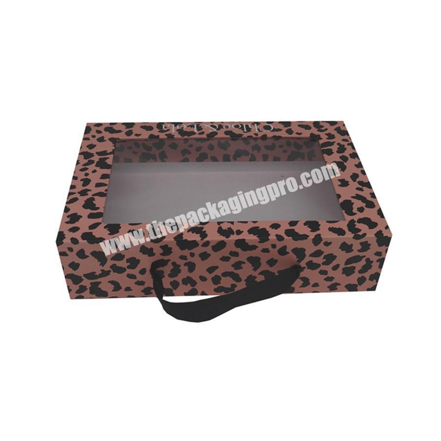 carton box packaging cardboard shoe boxes for sale with window
