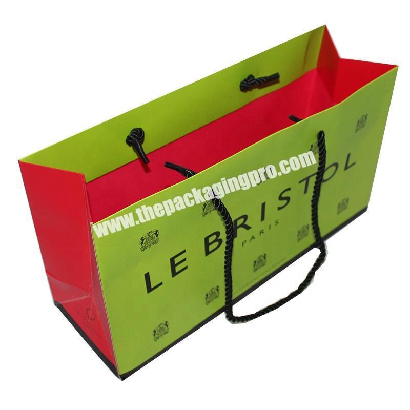 carton custom color printed film laminate private label shopping diy luxury kraft special custom small gift packing paper bag