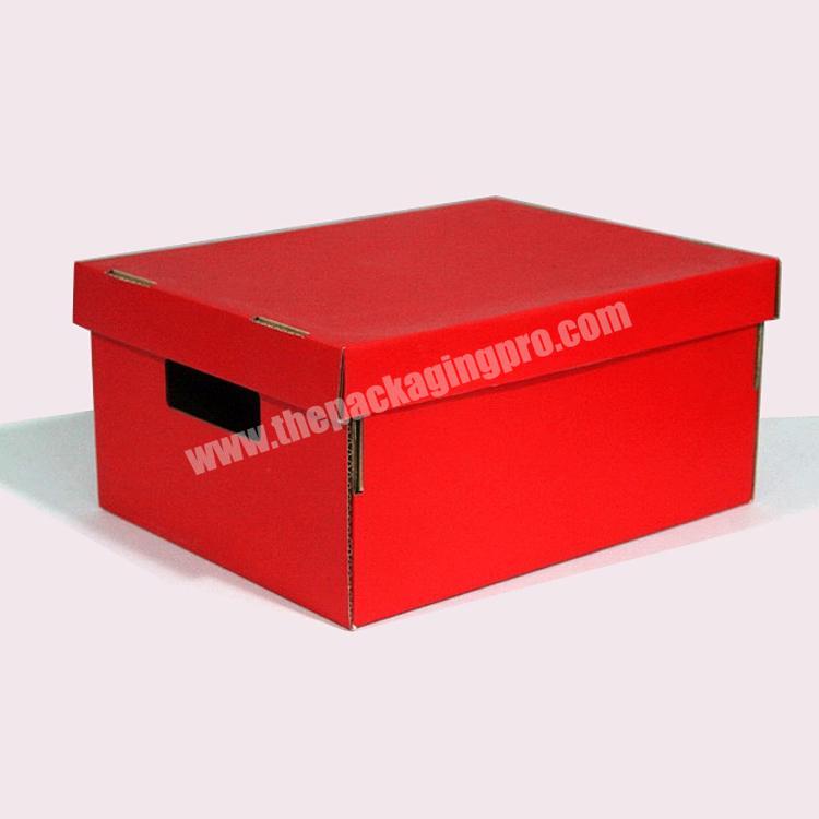 Caton Packaging Box Corrugated Foldable Storage Paper Box With Printed Design