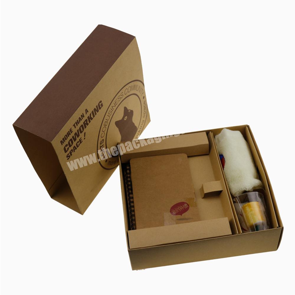 cheap and fine Eco-Friendly Handmade kraft paper box for travel kit packaging