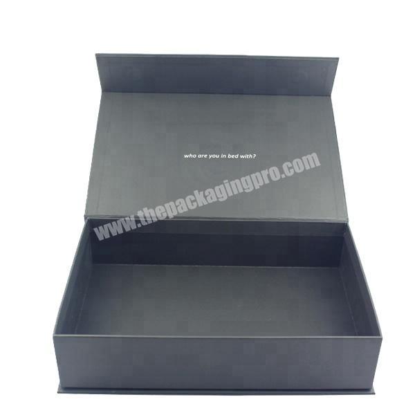 Cheap Black Cardboard Magnetic Gift Box With Lid