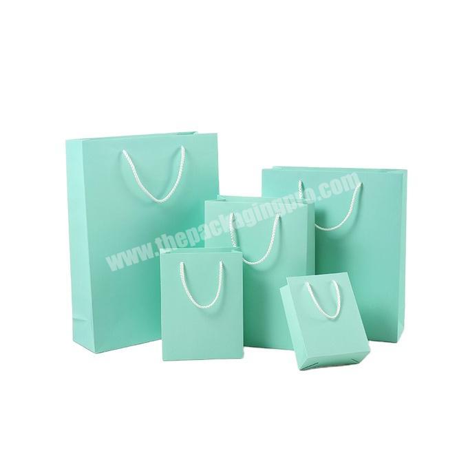 cheap Blue Kraft Paper Bag Christmas Party Gift Paper Bags Wedding Birthday Candy Favor Multifunction Gift shopping shoes