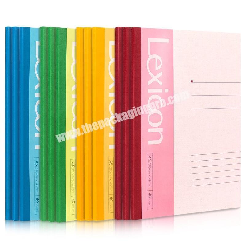 Cheap Bulk University School Students Exercise Book Office Supplies 80 100 120 GSM  Lined Soft Cover Journal  A5 A4 Notebook