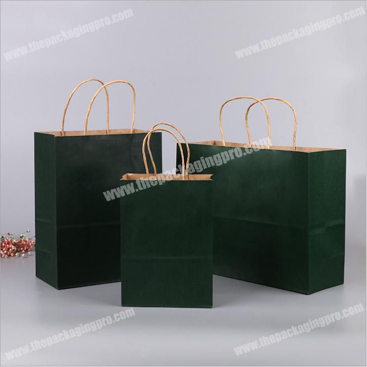 Cheap Candy Color Handbag Recycle Decorative Paper Bag Kraft Paper Coffee Bag Gift Paper Bag