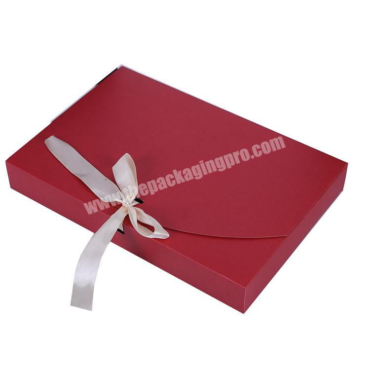 Cheap Colorful No Minium Custom Cloth Box Packing with Ribbon