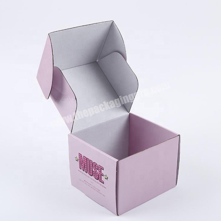 Cheap Corrugated Buckle Box Gift Packaging Custom Logo Fashion Shipping Box Double-sided Printing For Cups Mugs Gift