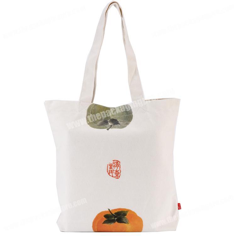 Cheap cotton canvas tote bag with custom printed logo