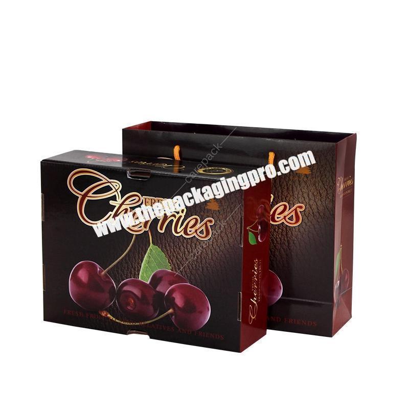 Cheap Custom Corrugated Shipping Fresh Dry Fruit Cherry Tomatoes Packaging Box for Fruit