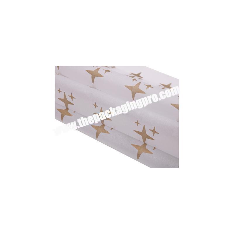 Cheap custom high quality gold tissue paper