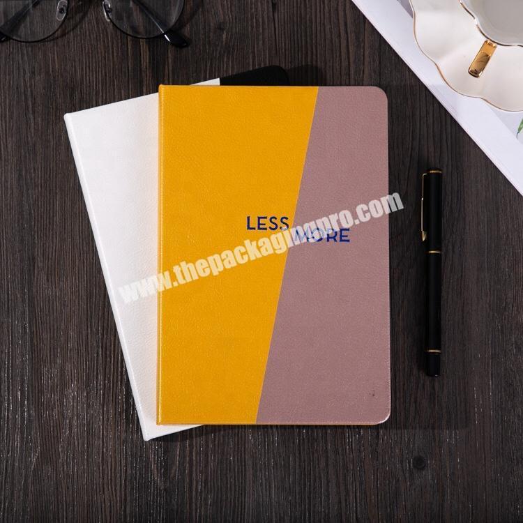 Cheap Custom Logo Printing Hot Stamping Paper Cardboard Business Journal Academic Diary Agenda Planner Hardcover Notebook