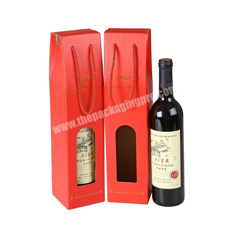 Cheap Customize Logo Luxury Gift Kraft Paper Bag for Wine Bottle