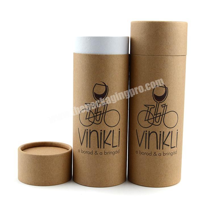 Cheap customized recycled small light coffee kraft paper tube packaging