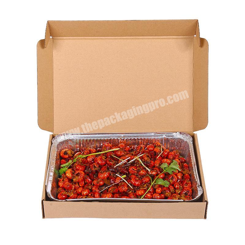 Cheap disposable takeaway aluminum foil food box take out container food box disposable