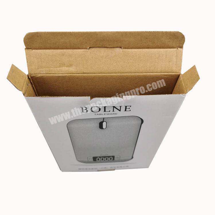 Cheap foldable corrugated kraft paper electronic scale packaging box mail box