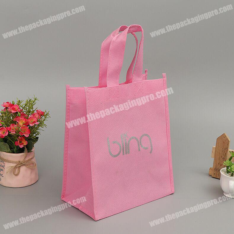 Cheap foldable printed clothing shopping bag,garment custom nonwoven bag
