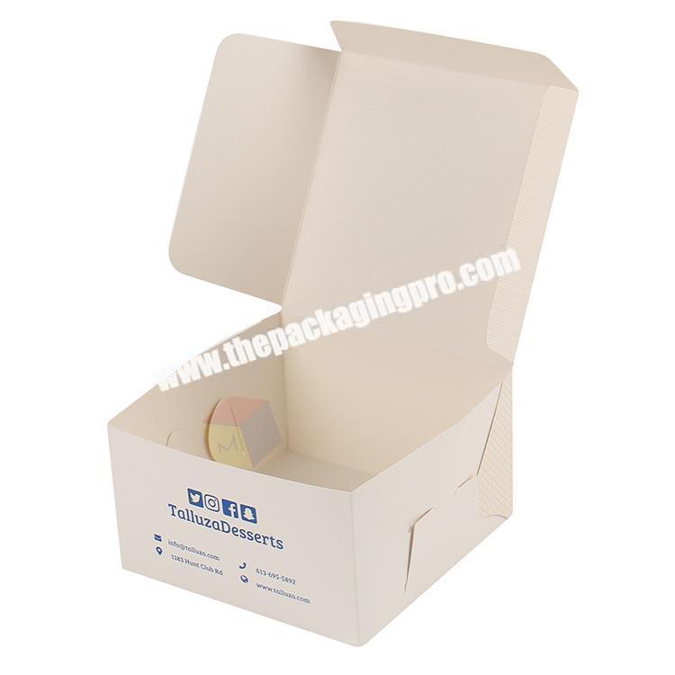 cheap food grade paper packaging cake boxes in bulk