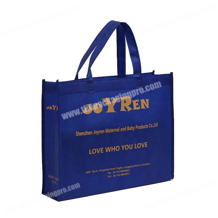 Cheap manufacture custom printed recycle promotion nonwoven reusable shopping bag