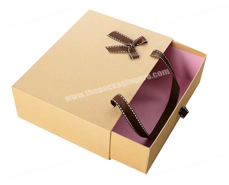 Cheap Personalised Custom Black Hard Rigid Cardboard Drawer Box