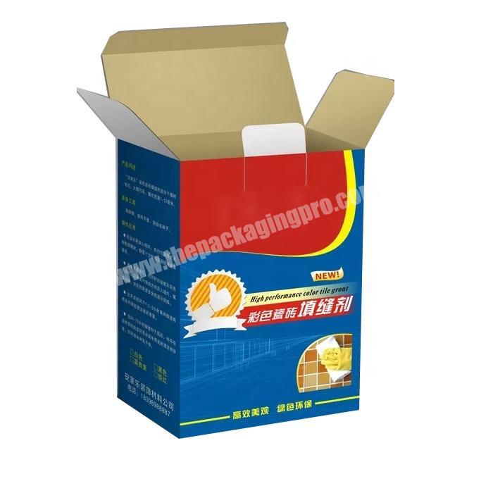 Cheap price cmyk printed paper packaging cardboard box