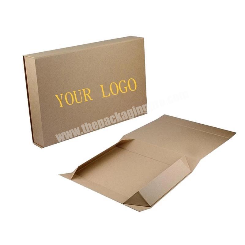 Cheap Price Magnetic Closure Matte Black Folding Paper Packaging Boxes Flat Folding Cardboard Gift Box