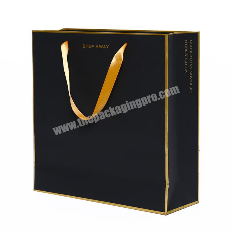 Cheap Printed Food Clothing Packaging Kraft Paper Bags with Your Own Logo Print High Quality Brand Promotion Gift Bag for Wigs