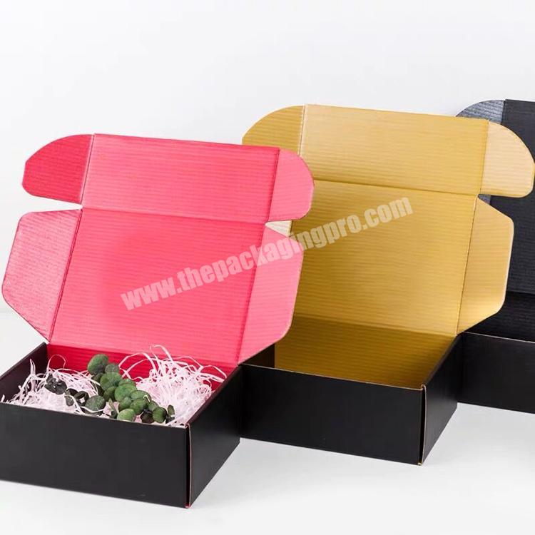 Cheap Recycled Corrugated Ecommerce Shipping Packaging Custom Printed Foldable Hard Tuck Top Box Natural Postal Box