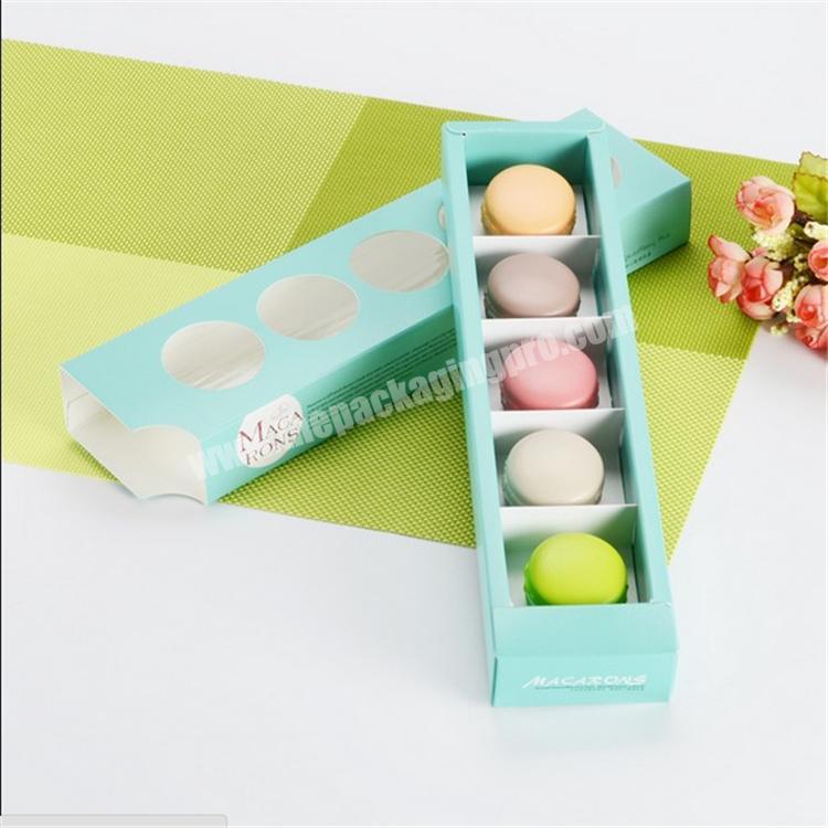Cheap Recycled Customized Simple Mini Macaron Packaging Gift Storage Box Wholesale With Inserts From China