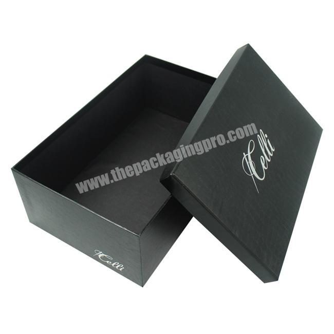 Cheap Wholesale High Quality Black Box Shoes Shop In China Manufacturers, Printing Custom Cardboard Shoe Packaging Box