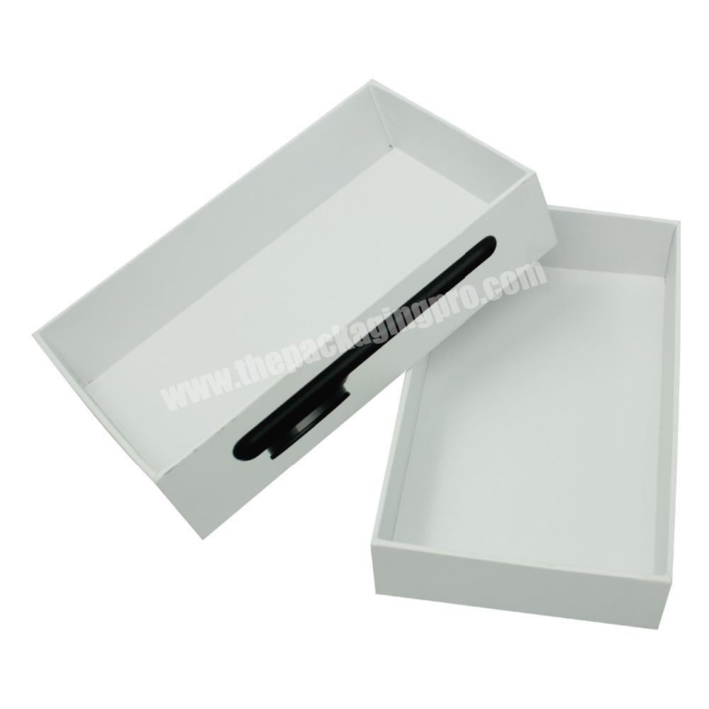 Cheap Wholesale High Quality White Box Smartphone Case Packaging Box, Printing Custom Logo Cell Phone Cardboard Gift Box