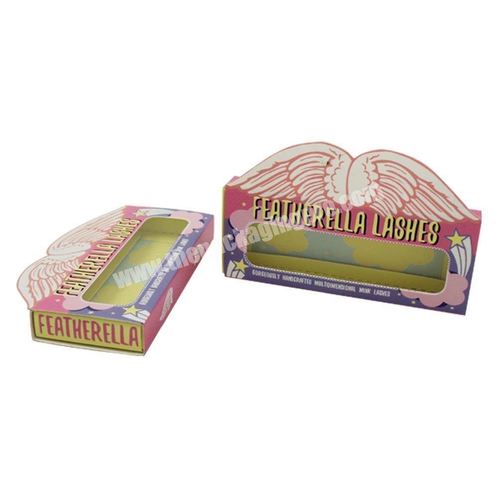 Cheap Wholesale Lively Flash Eyelash Packaging Box Promotional Printing High Quality Custom Eyelash Box