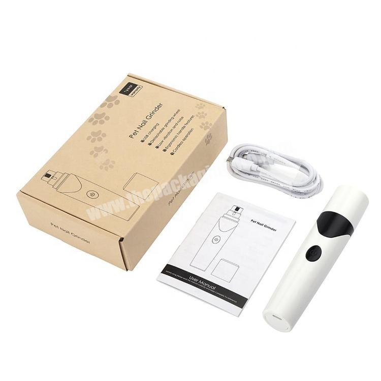 cheap wholesale rechargeable pet nail grinder packaging box