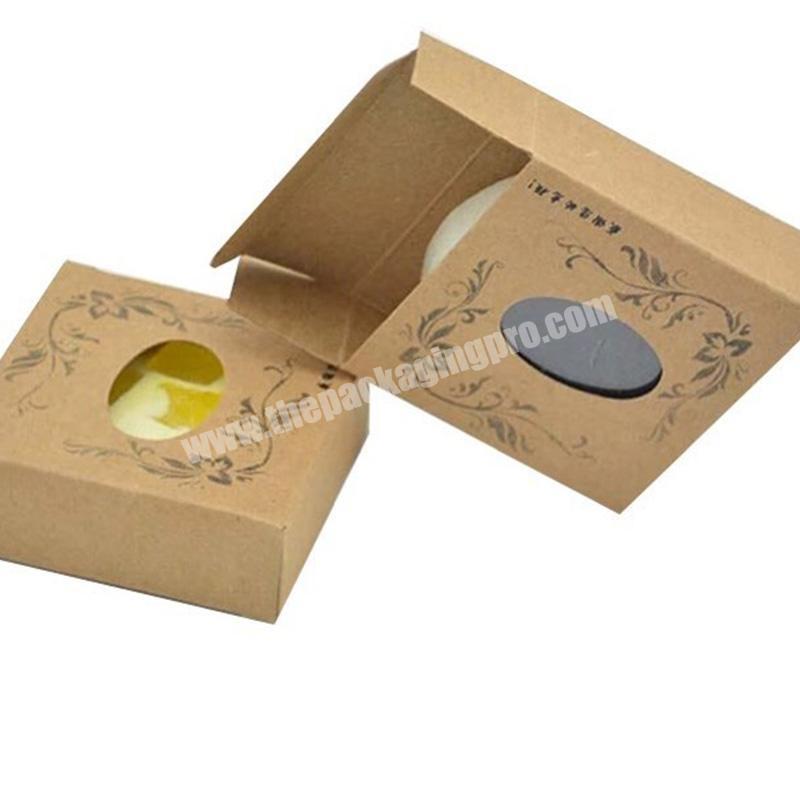 cheaper folded soap cosmetic craft paper packaging gift boxes with window