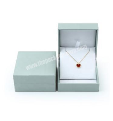 cheaper price fashion design paper cover plastic jewelry package pendant ring box with bag custom logo