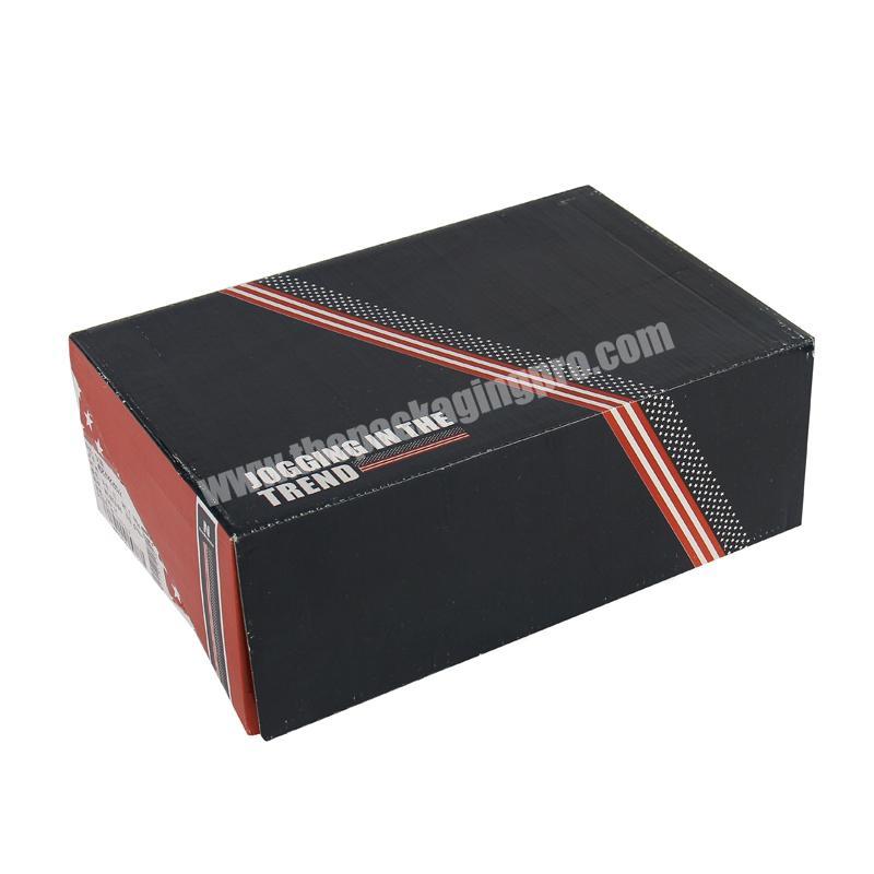 Cheapest Private Label Beautiful Clamshell Foldable Eco Friendly Carton Standard Size Shoe Box Dimensions