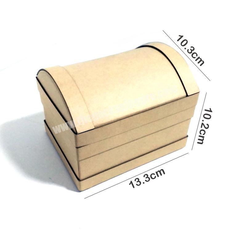 Chest Shape Box Natural Kraft Color Surface Box For Storage Box