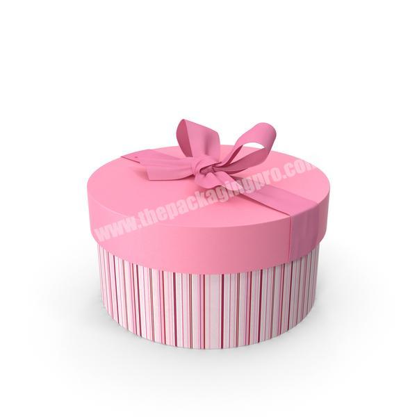 children customized paper gift box pink packaging kids