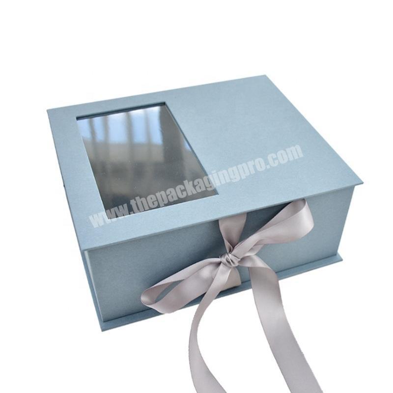 Children'S Toy Packaging Box Customised Elegant Cardboard Gift Boxes With Clear Pvc Window Lid