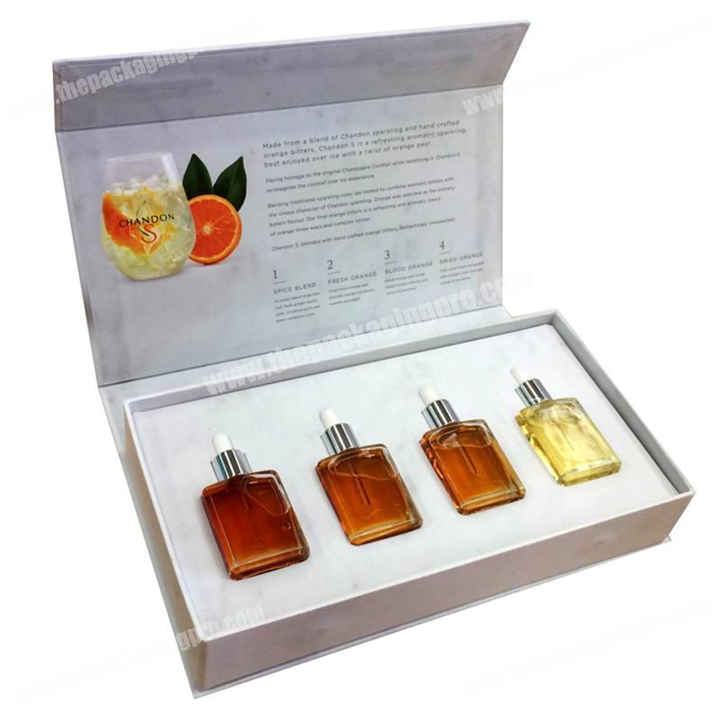 China Alibaba Supplier High Quality Rigid Magnetic Closure Essential Oil Gift Box Packaging