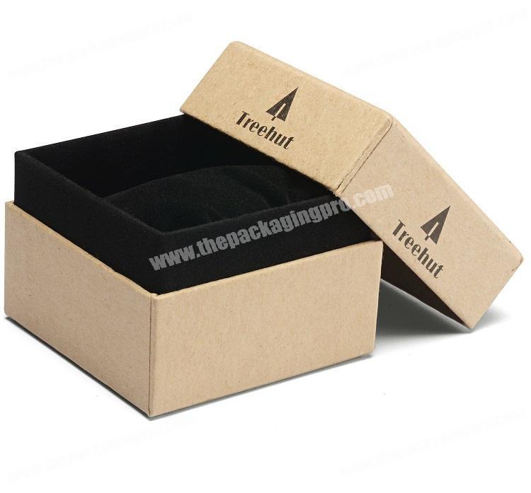 China Alibaba Wholesale Recycled Kraft Cardboard Jewelry Box Packaging