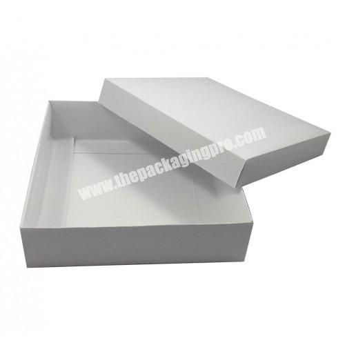 China Big Factory Good Price Customized White Card Flat Paper Shopping Box