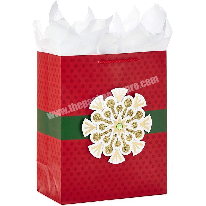 China christmas gift paper bag for packaging candy manufactures