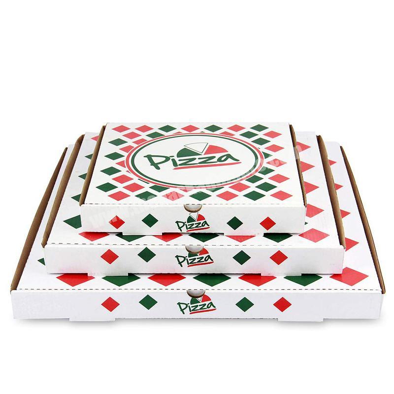 China Custom Disposable Kraft Paper 6 9 12 Inch Box For Pizza Packing Boxes With Logo Print