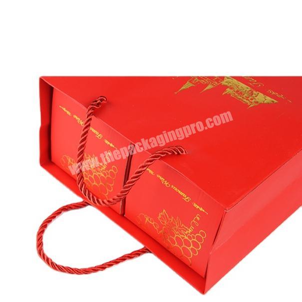 China Custom Fashion New Elegant Wine Corrugated Boxes Luxury Cardboard For Gift