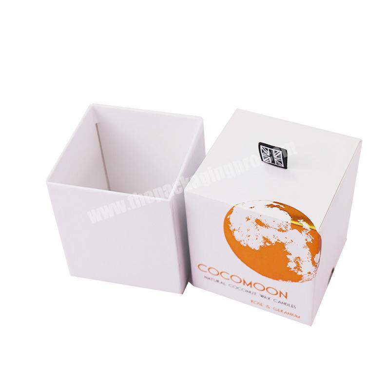China Custom logo printed metal candle massage luxury holder box